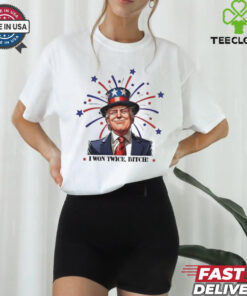 Official Trump Won 2024 I Won Twice Bitch Shirt