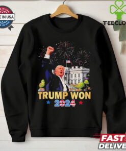 Official Trump Won 2024 President 47Th Of White House Donald Trump T Shirt