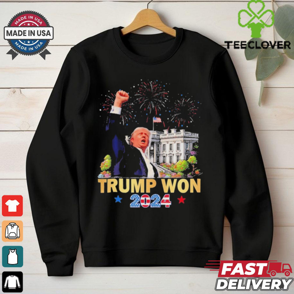 Official Trump Won 2024 President 47Th Of White House Donald Trump T Shirt Official Trump Won 2024 President 47Th Of White House Donald Trump T Shirt