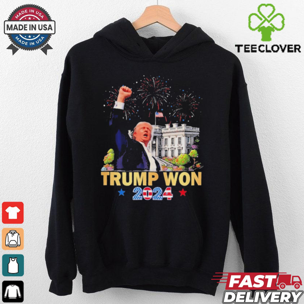 Official Trump Won 2024 President 47Th Of White House Donald Trump T Shirt Official Trump Won 2024 President 47Th Of White House Donald Trump T Shirt