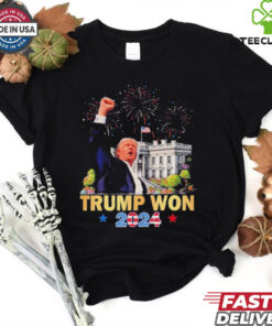 Official Trump Won 2024 President 47Th Of White House Donald Trump T Shirt