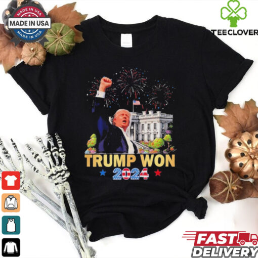 Official Trump Won 2024 President 47Th Of White House Donald Trump T Shirt