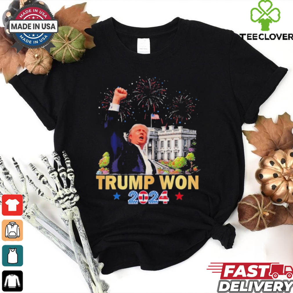 Official Trump Won 2024 President 47Th Of White House Donald Trump T Shirt Official Trump Won 2024 President 47Th Of White House Donald Trump T Shirt