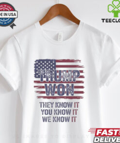 Official Trump Won 2024 They Know It You Know It We Know It Shirt