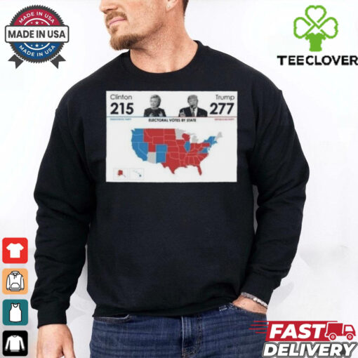 Official Trump Won 277 President Clinton 215 Shirt