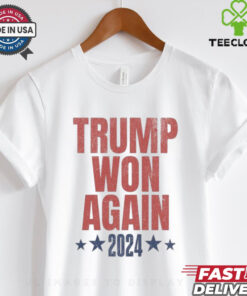 Official Trump Won Again Election Inauguration 2024 Republican Supporter T shirt