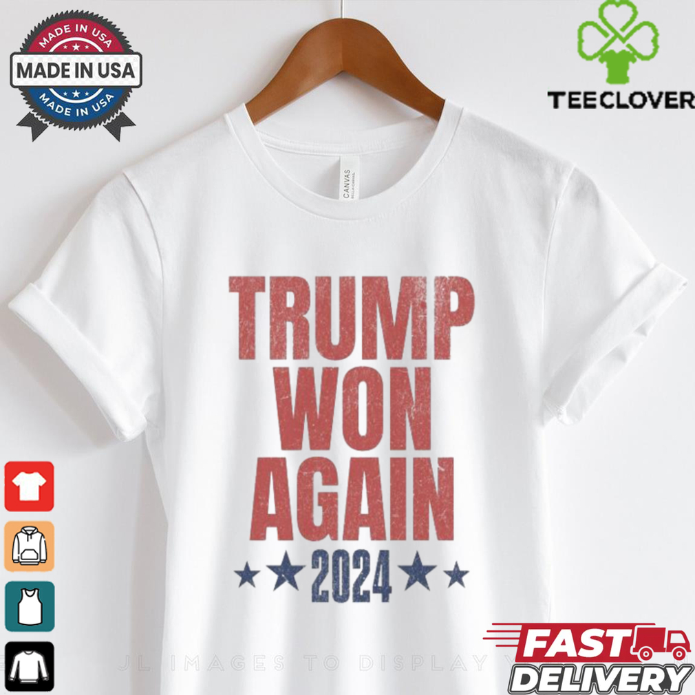Official Trump Won Again Election Inauguration 2024 Republican Supporter T shirt Official Trump Won Again Election Inauguration 2024 Republican Supporter T shirt