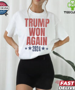 Official Trump Won Again Election Inauguration 2024 Republican Supporter T shirt