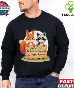 Official Trump Won Justice For Peanut The Squirrel And Fred The Raccoon T Shirt