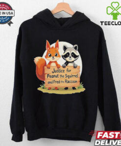 Official Trump Won Justice For Peanut The Squirrel And Fred The Raccoon T Shirt
