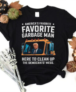 Official Trump america’s favorite garbage truck man Trump in trash truck 2024 T shirt
