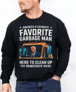 Official Trump america’s favorite garbage truck man Trump in trash truck 2024 T shirt