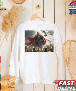 Official Trump president wielding a sword and armor behind his animal friends Vote Trump for president poster t shirt