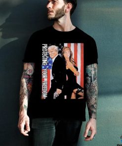 Official Trump protecting your freedom american flag shirt