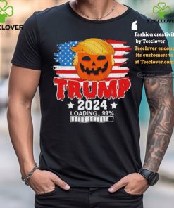 Official Trumpkin US Flag, Trump 2024 Loading, Make Halloween Great Again T Shirt