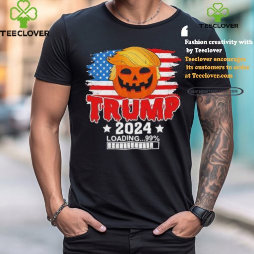 Official Trumpkin US Flag, Trump 2024 Loading, Make Halloween Great Again T Shirt