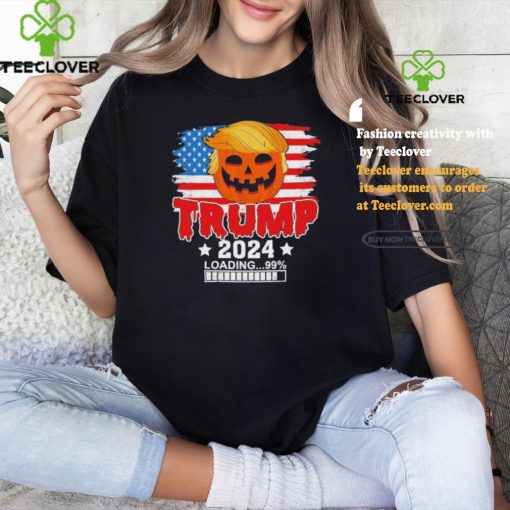 Official Trumpkin US Flag, Trump 2024 Loading, Make Halloween Great Again T Shirt