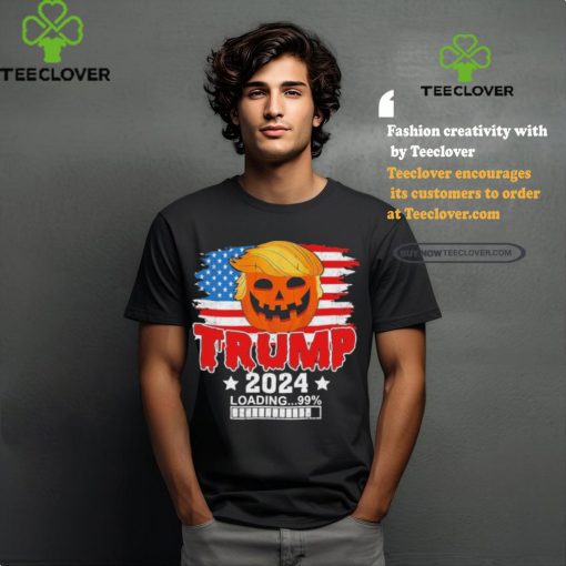 Official Trumpkin US Flag, Trump 2024 Loading, Make Halloween Great Again T Shirt