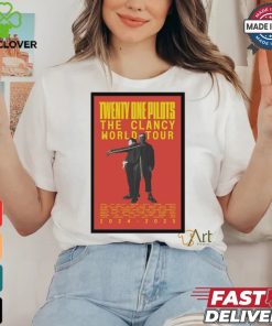 Official Twenty One Pilots The Clancy World Tour 2024 2025 Poster shirt