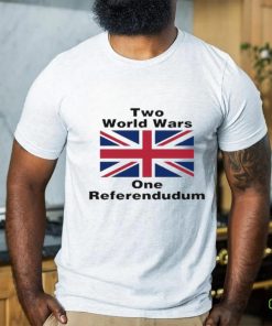 Official Two World War One Referendudum Union Flag t shirt