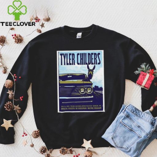 Official Tyler Childers July 5 2024 Maine Savings Amphitheater Bangor, Me Shirt