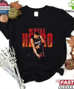 Official Tyler Herro Miami Heat Signature 2024 T-shirts basketball fan apparel with player signature design