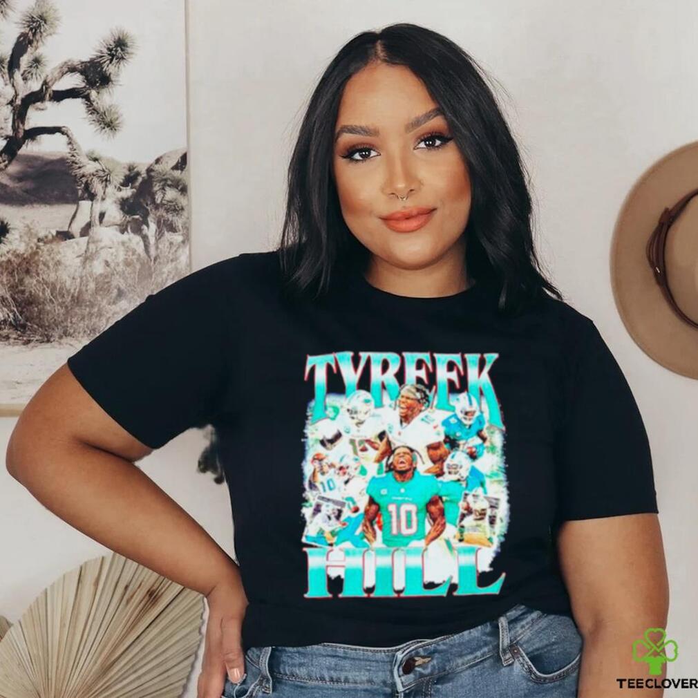 Official Tyreek Hill Miami Dolphins Retro T Shirt Official Tyreek Hill Miami Dolphins Retro T Shirt