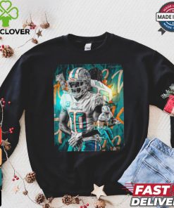Official Tyreek Hill NFL Miami Dolphins Go Fins Poster Design 2024 t shirt