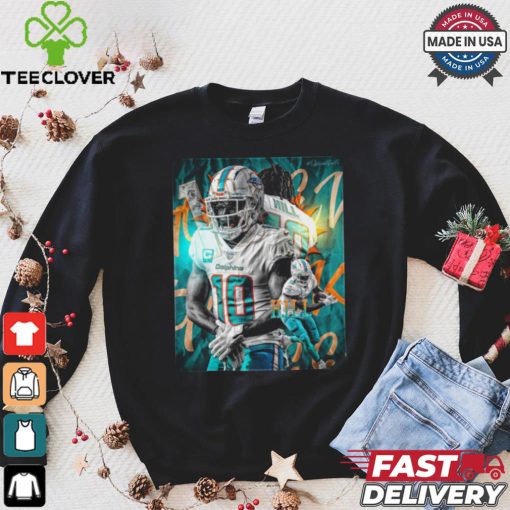Official Tyreek Hill NFL Miami Dolphins Go Fins Poster Design 2024 t shirt