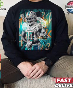 Official Tyreek Hill NFL Miami Dolphins Go Fins Poster Design 2024 t shirt
