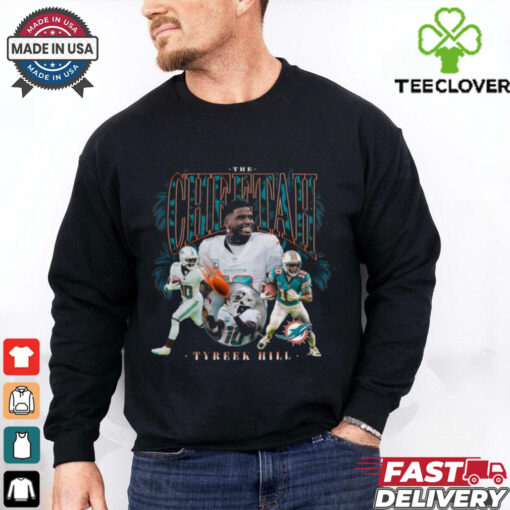 Official Tyreek Hill The Cheetah Miami Dolphins Notorious Player Graphic NFL t shirt