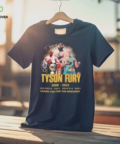 Official Tyson Fury 2008 – 2023 Thank You For The Memories Signature Shirt
