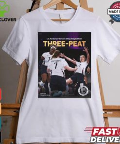 Official U.S. Paralympic Women’s Sitting Volleyball Team Three Peat Paralympic Games Paris 2024 poster t shirt 2 Official U.S. Paralympic Women’s Sitting Volleyball Team Three Peat Paralympic Games Paris 2024 poster t shirt