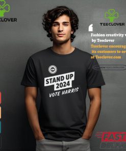 Official UAW Stand Up 2024 Vote Harris t shirt