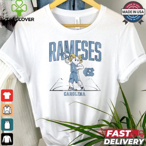 Official UNC Basketball Rameses Carolina Mascot Painting t shirt