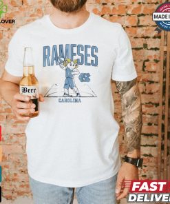 Official UNC Basketball Rameses Carolina Mascot Painting t shirt