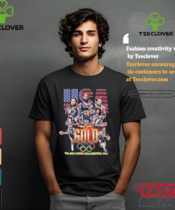 Official US Men’s Olympic Gold Basketball Team 2024 Champions T Shirt