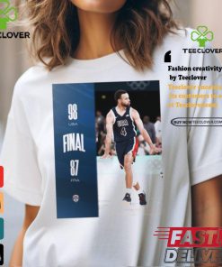 Official USA Basketball Win 98 87 France Basketball 2024 Paris Olympic Final Score Shirt 2 Official USA Basketball Win 98 87 France Basketball 2024 Paris Olympic Final Score Shirt