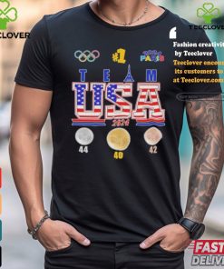 Official USA Team 2024 Olympic Paris Champions 40 Gold Medals First Place T Shirt