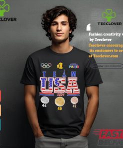Official USA Team 2024 Olympic Paris Champions 40 Gold Medals First Place T Shirt