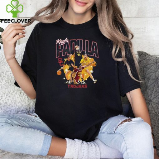 Official USC Trojans 2024 NCAA Women’s Basketball Kayla Padilla 2023   2024 Post Season Shirts