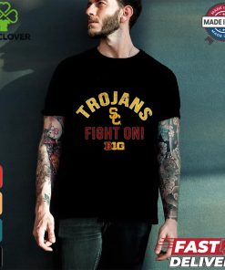 Official USC Trojans Fight On 2024 Big Ten Conference Member T Shirt