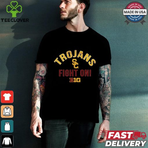 Official USC Trojans Fight On 2024 Big Ten Conference Member T Shirt