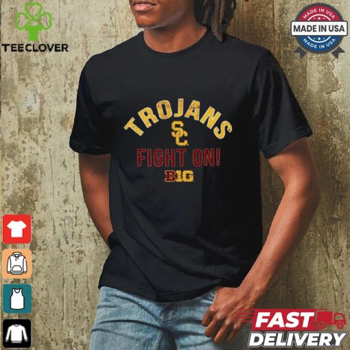 Official USC Trojans Fight On 2024 Big Ten Conference Member T Shirt