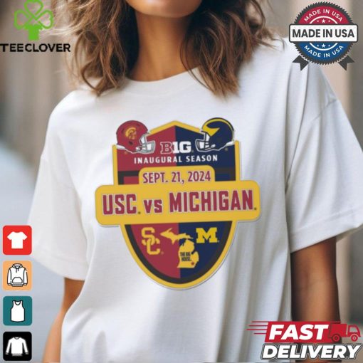 Official USC Trojans vs Michigan Wolverines Big 10 Inaugural Season September 21, 2024 Shirt