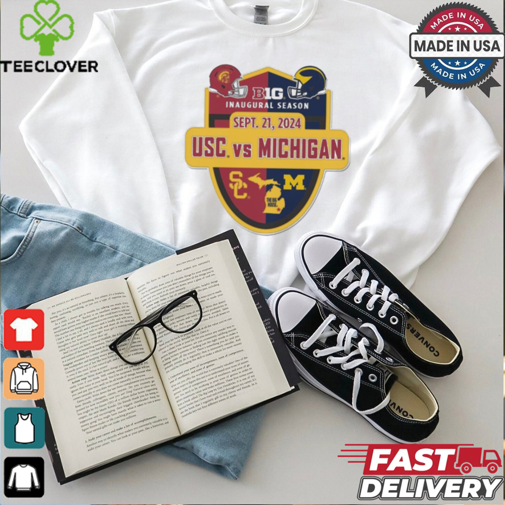 Official USC Trojans vs Michigan Wolverines Big 10 Inaugural Season September 21, 2024 Shirt Official USC Trojans vs Michigan Wolverines Big 10 Inaugural Season September 21, 2024 Shirt