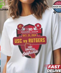 Official USC Trojans vs Rutgers Scarlet Knights Big 10 Inaugural Season October 25, 2024 Shirt