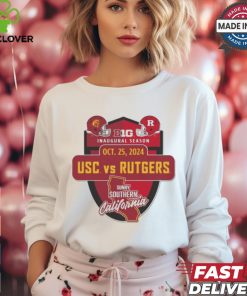 Official USC Trojans vs Rutgers Scarlet Knights Big 10 Inaugural Season October 25, 2024 Shirt 2 Official USC Trojans vs Rutgers Scarlet Knights Big 10 Inaugural Season October 25, 2024 Shirt