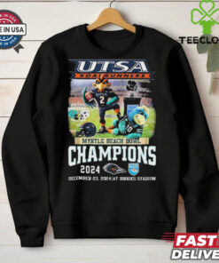 Official UTSA Roadrunners Myrtle Beach Bowl Champions December 23 2024 At Brooks Stadium Mascot t shirt