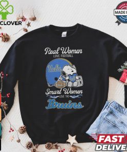 Official Ucla Bruins x Snoopy Real Women Love Football Smart Women Helmet 2024 T Shirt